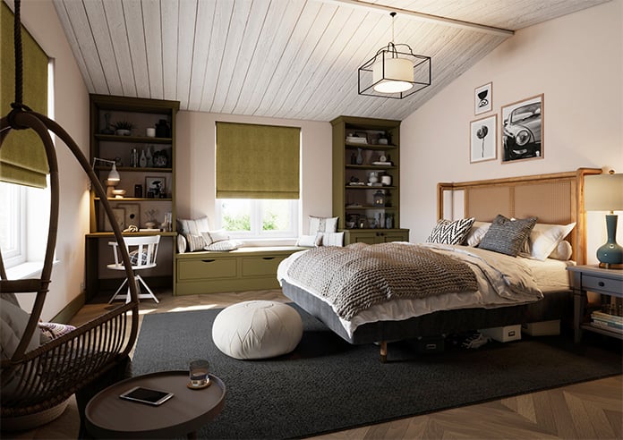 Wexley, Antique Gold - Twist&Fit Roman Blind - Image 7